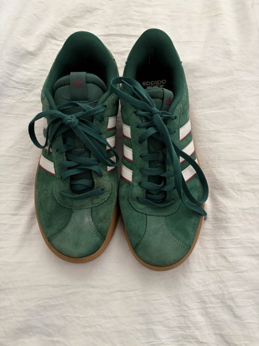 Men's Adidas Forest Green with Gum Bottom VL Court 3.0 Sneaker Size 10.5 - Picture 3 of 8